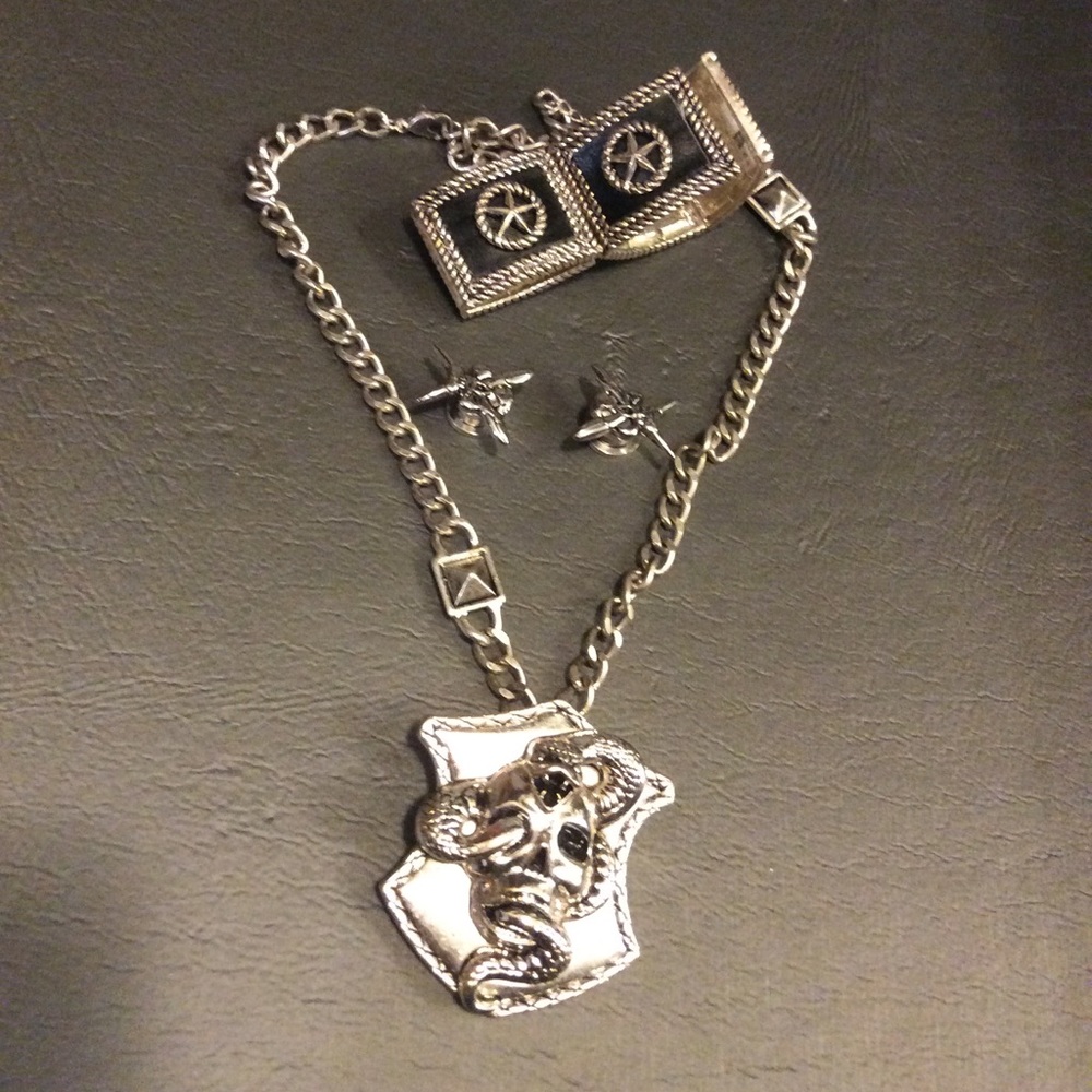 Necklace bracelet and cuff links